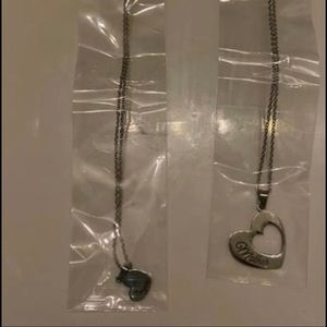 Mother and daughter matching necklaces. K18 silver